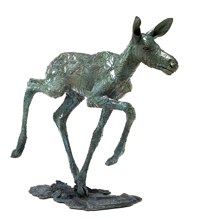 Baby Moose Sculpture