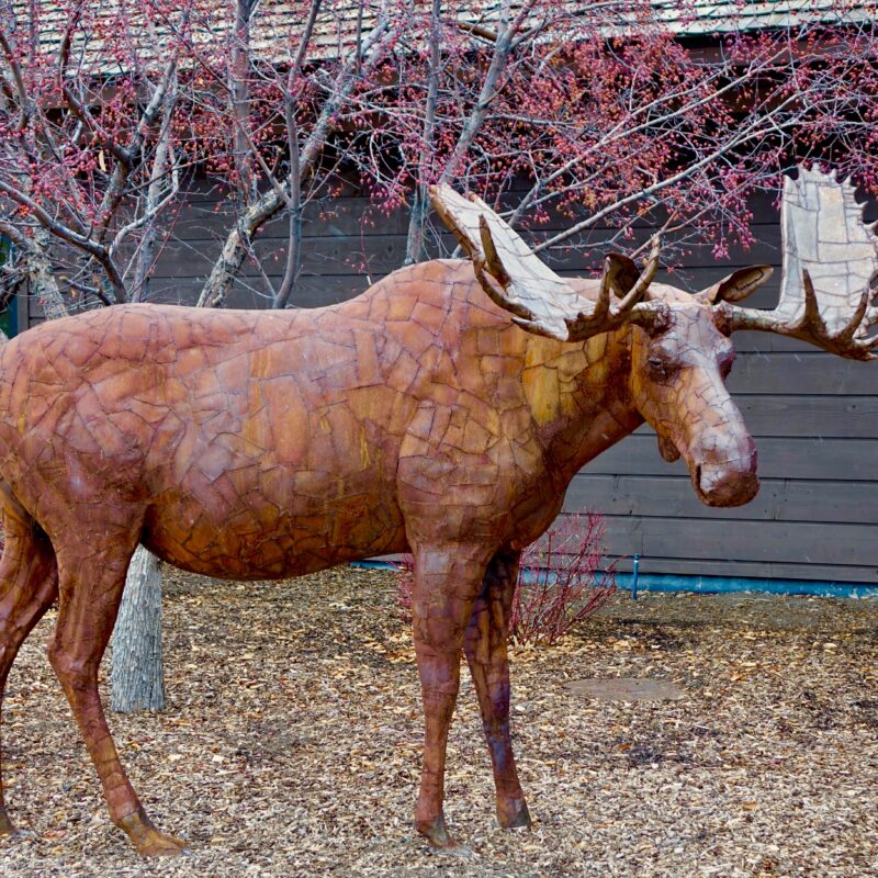 papa moose sculpture