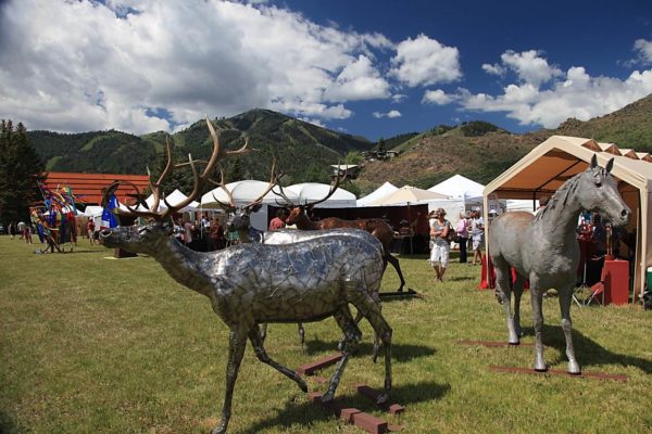 Sculptures at the fair